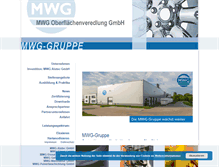 Tablet Screenshot of mwg-gruppe.de